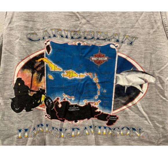 HARLEY DAVIDSON CARRIBEAN ST. MARTEN SUPER BIKES TANK TOP - Picture 3 of 7